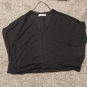 We The Free Classic Black V-Neck Top